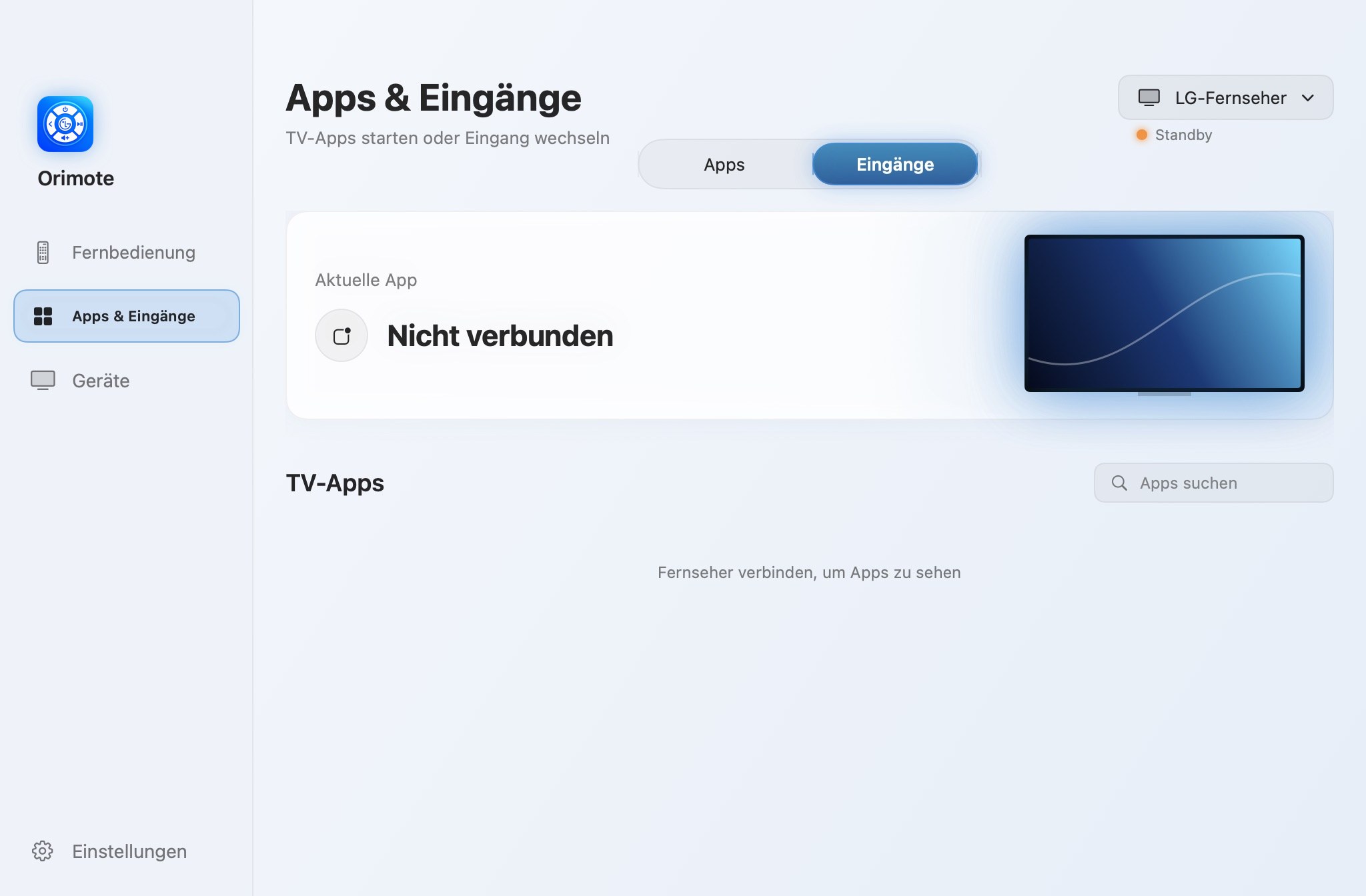 Apps & Eingänge